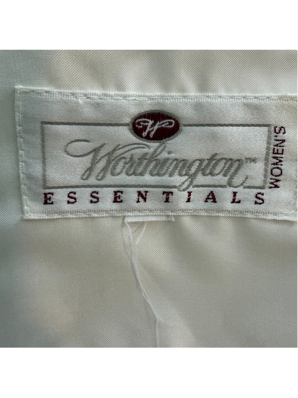 Worthington Essentials Women’s L Off-White Lightweight Trench Coat Quiet Luxury - Picture 11 of 15
